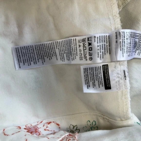 Levi's White Trucker Denim Jean Jacket All Over Print Floral size small - Picture 8 of 11